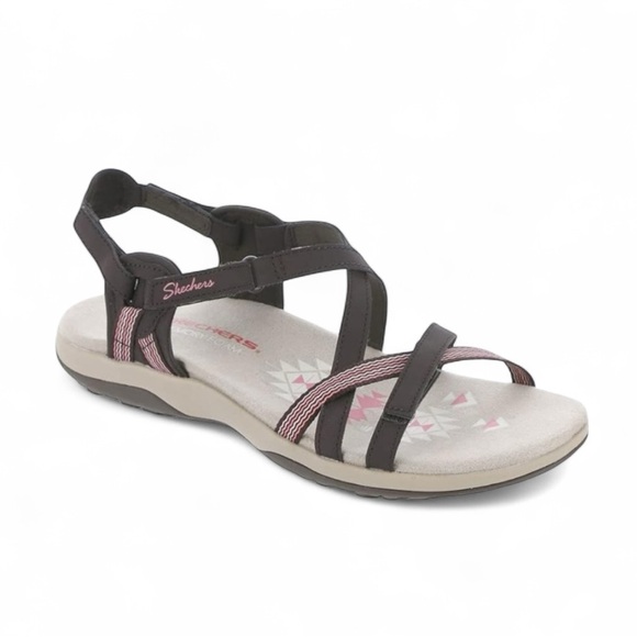 Skechers Reggae Slim Sun Array Sport Sandal in Chocolate Women’s Sz 8 - Picture 1 of 11
